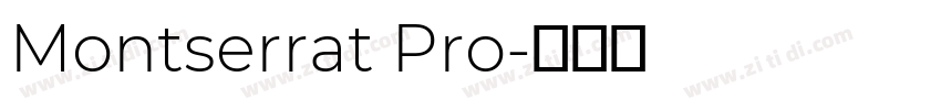 Montserrat Pro字体转换